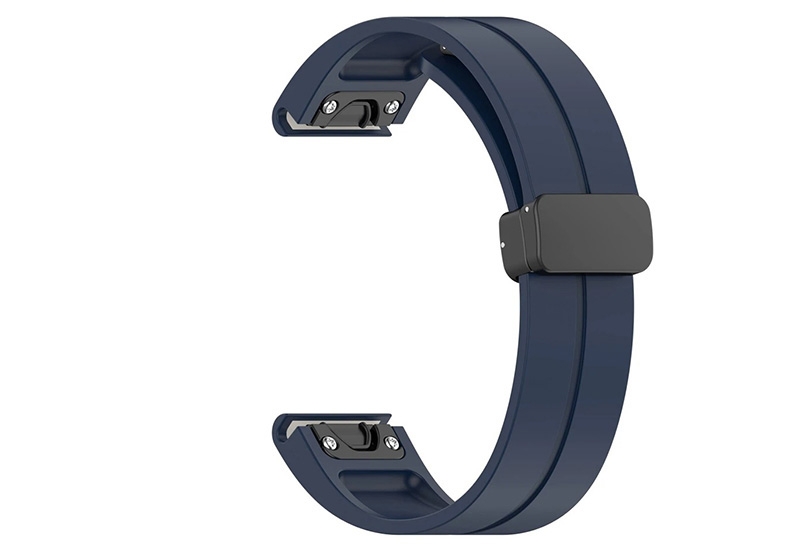 Garmin 22mm bandje - Marineblauw - magnetische vouwsluiting