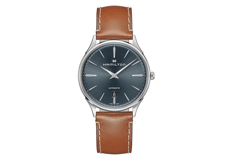 Hamilton horlogeband H38525541 - bruin leer