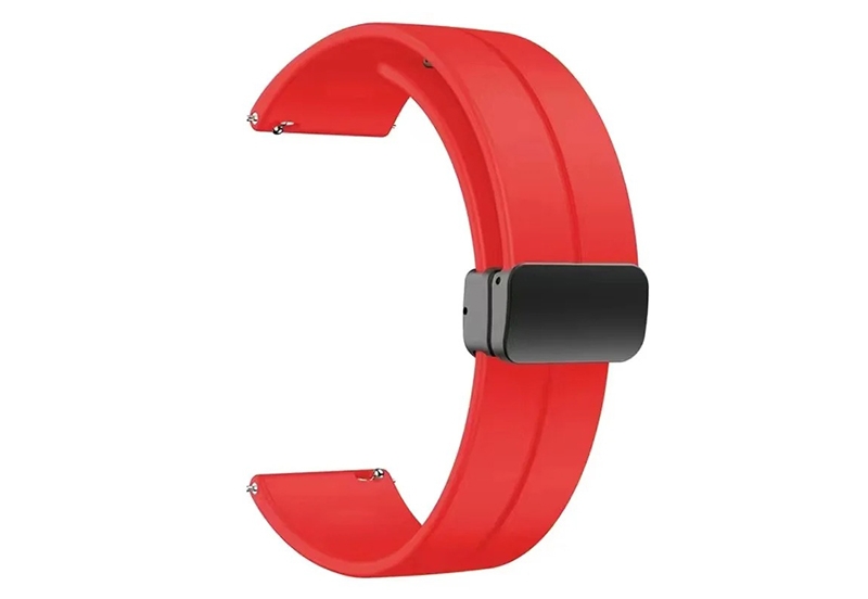 Siliconen horlogeband 16mm - Rood