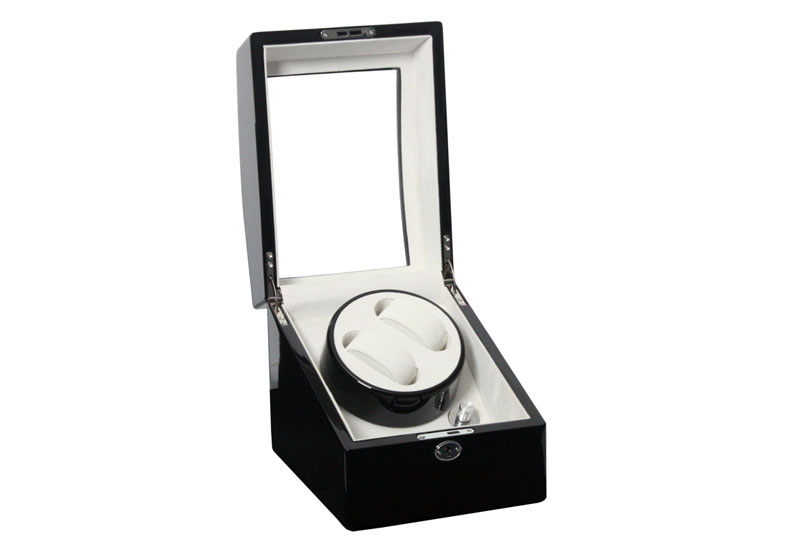 Gisoni watchwinder 2+3 horloges hoogglans zwart