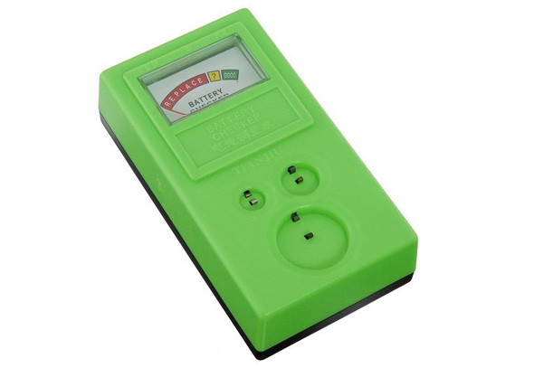 Batterijtester voor 1.5V en 3V batterijen