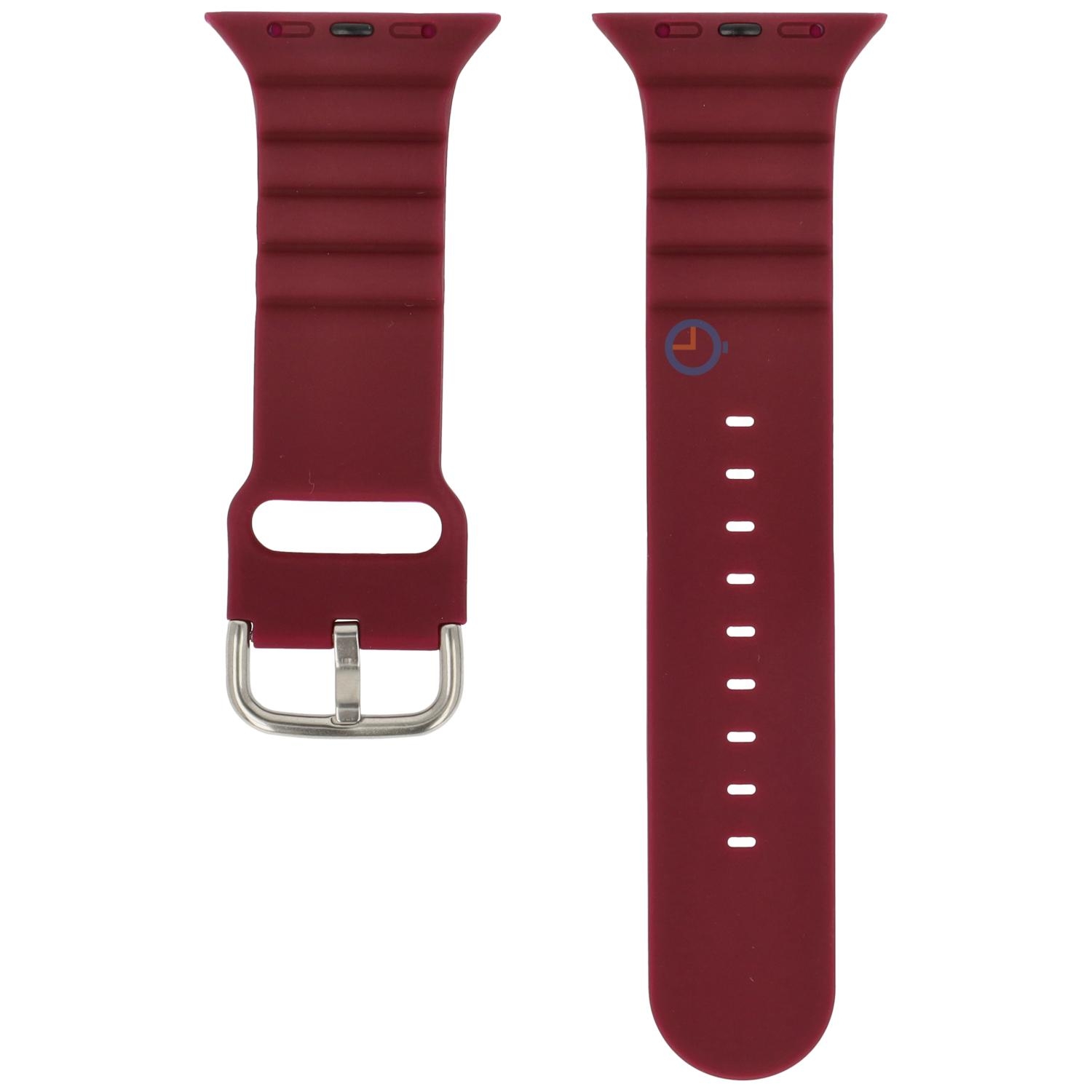 Siliconen horlogeband Apple Watch 41mm - paars