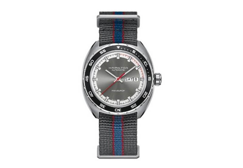 Hamilton horlogeband H35415981 - grijs nylon