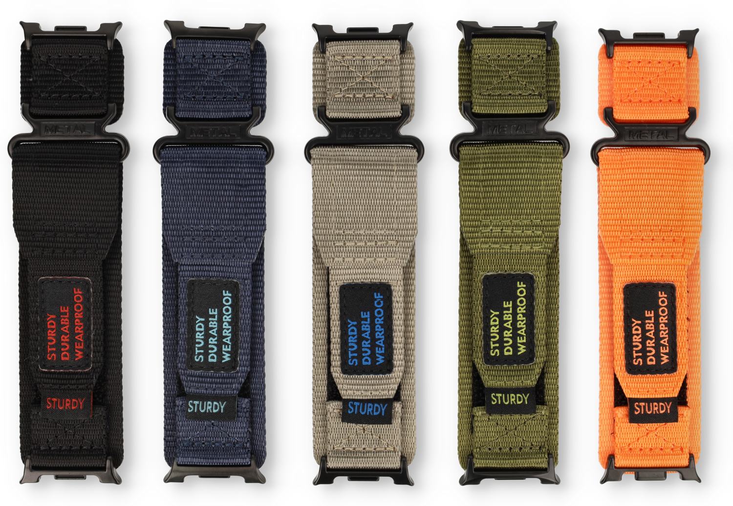 Samsung Galaxy Watch 8 44mm nylon horlogeband - Orange
