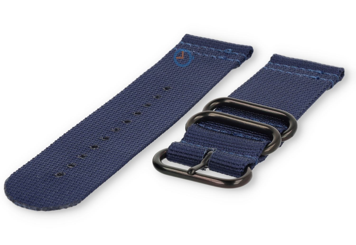 Two-piece nylon band - blauw - 26mm