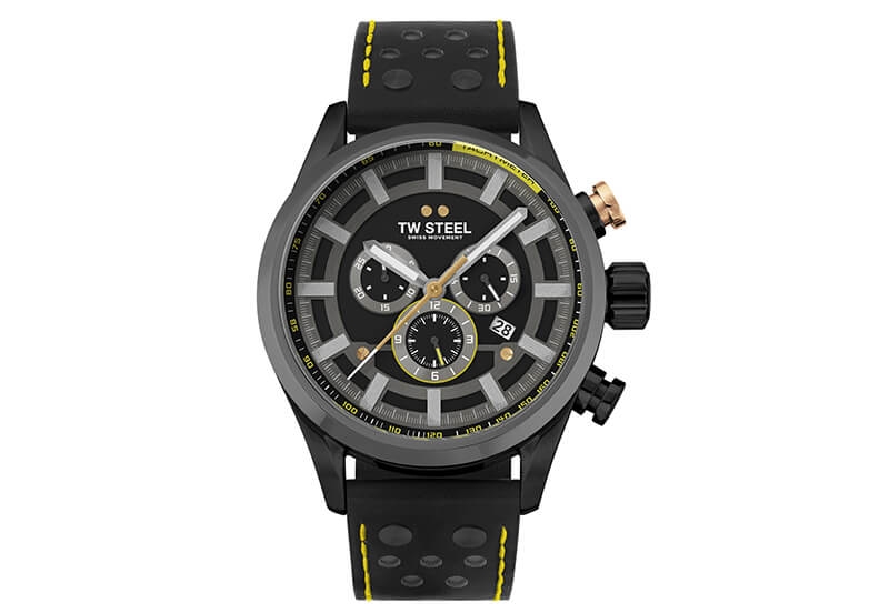 Horlogeband TW Steel SVS207 - Zwart