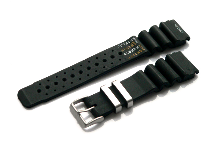 Horlogeband 24mm zwart