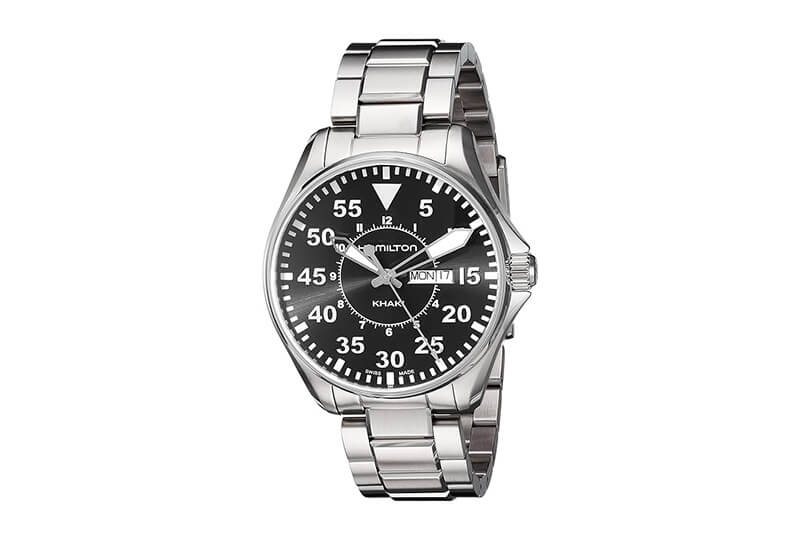 Hamilton horlogeband H64611135 - zilver staal
