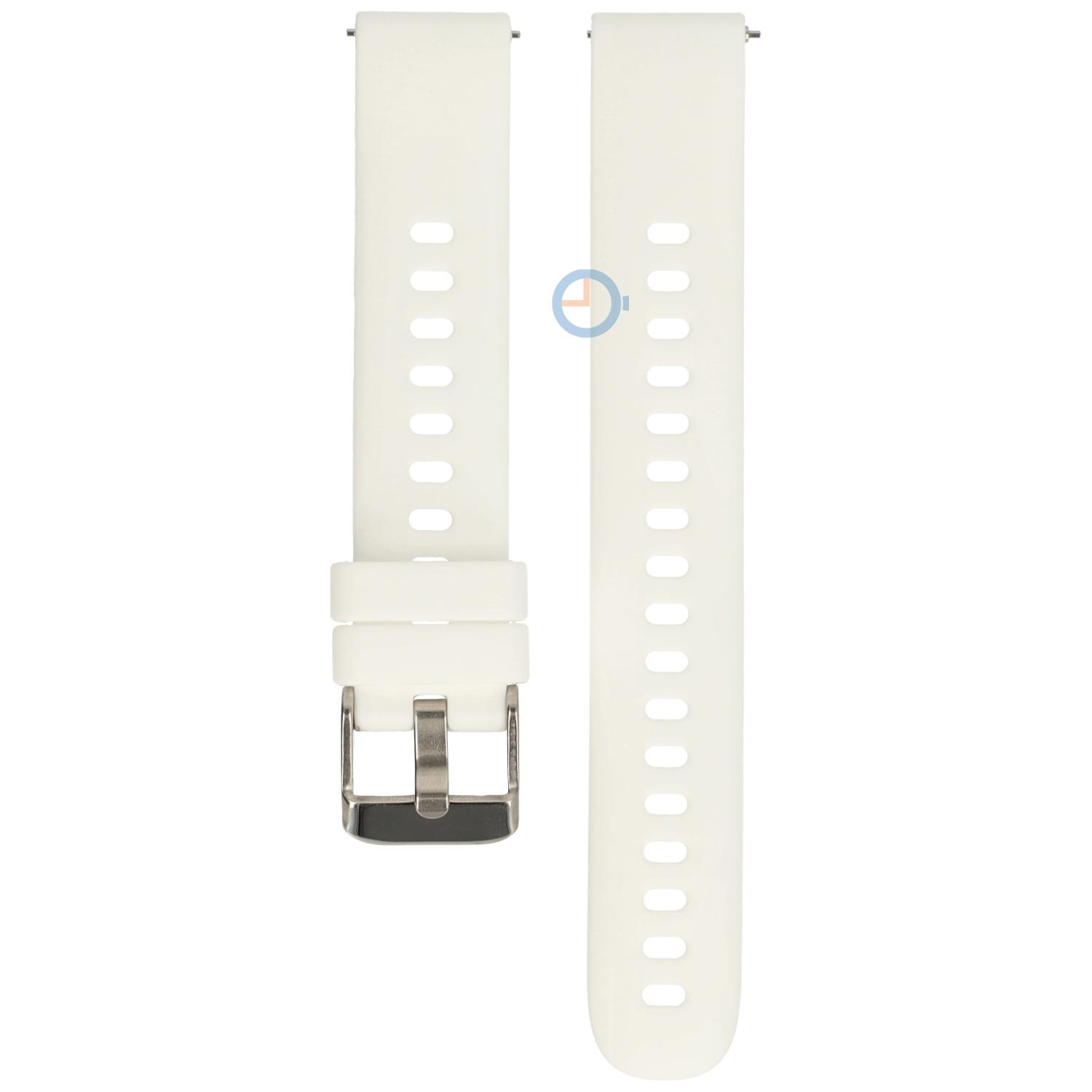 16mm siliconen horlogeband - wit