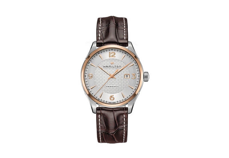 Hamilton horlogeband H42725551 - bruin leer