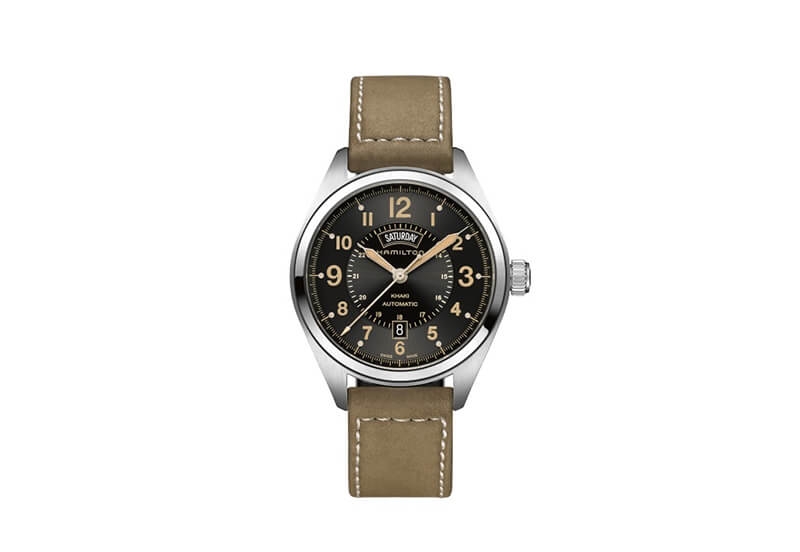 Hamilton horlogeband H70505833 - beige leer