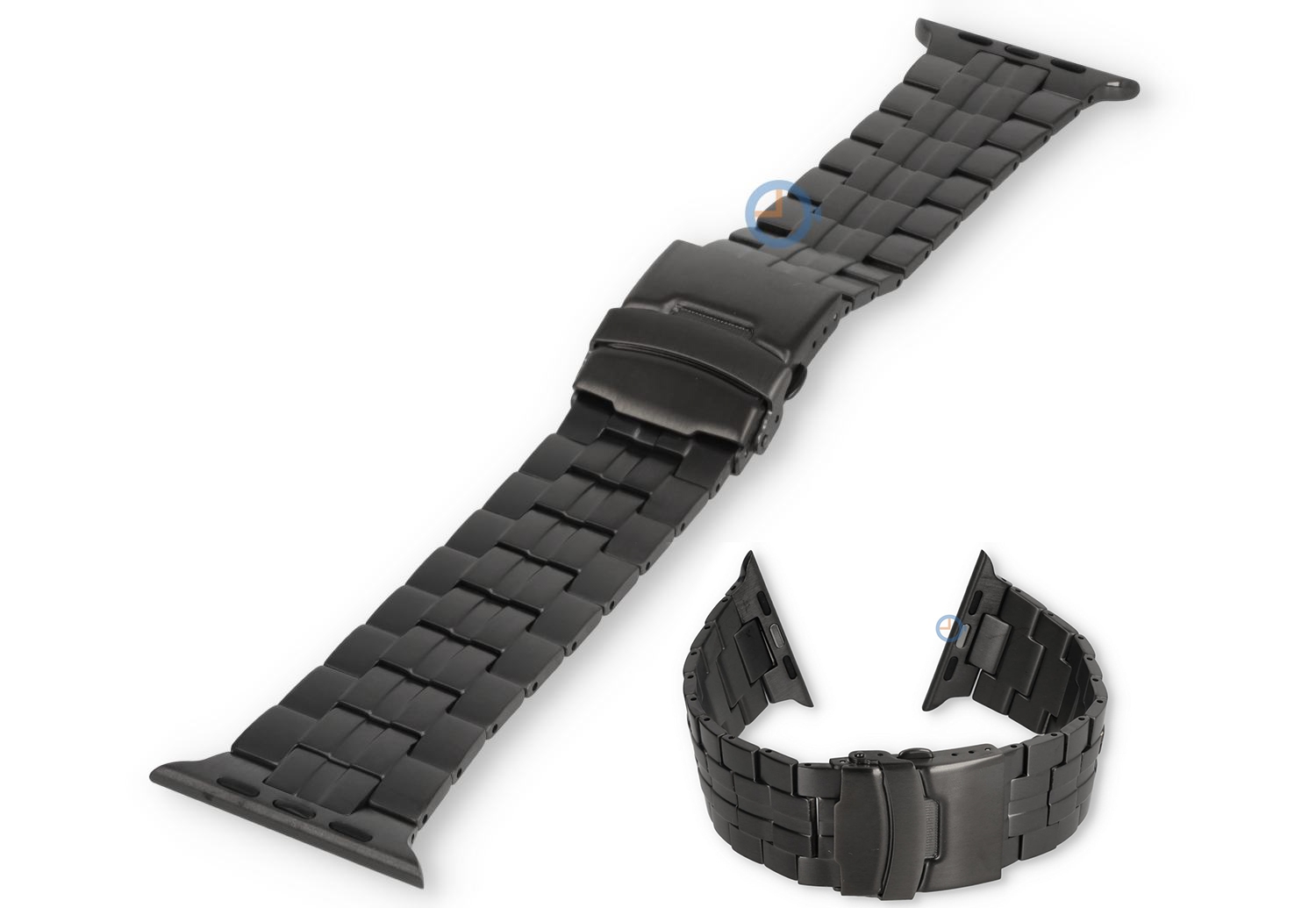 Apple Watch 45 stalen band - titanium black