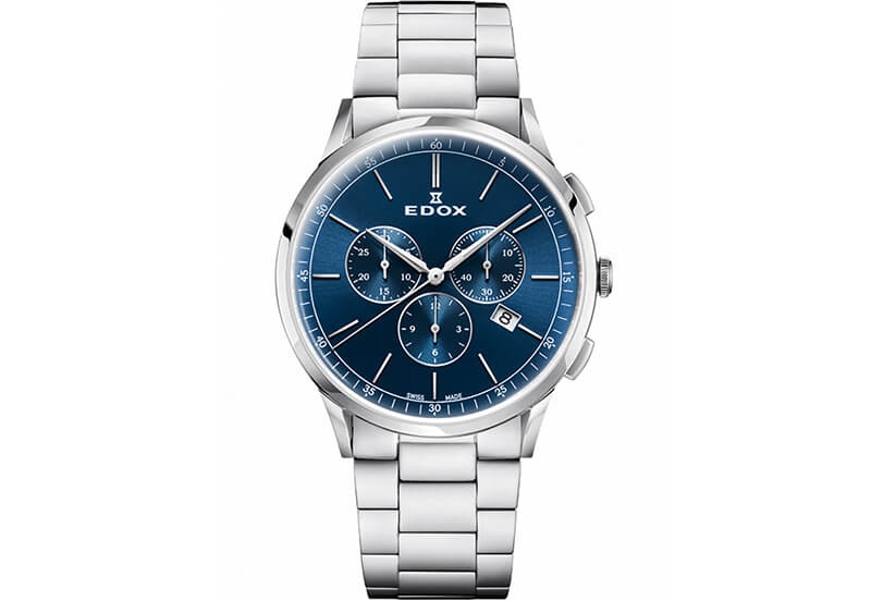 Edox Les Vauberts 10236 Horlogeband Zilver