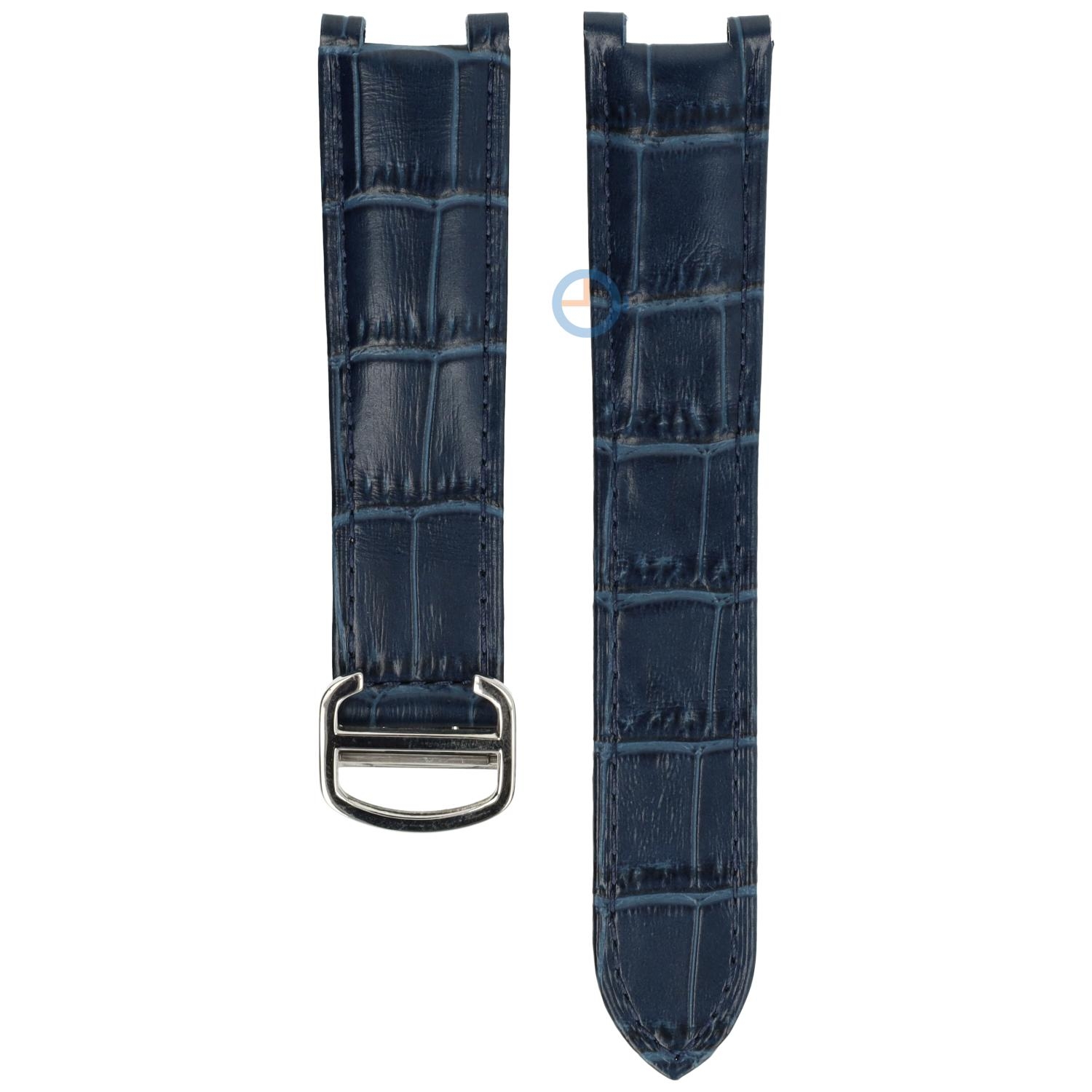 Horlogeband Cartier Pasha - 20/12 - blauw met zilver