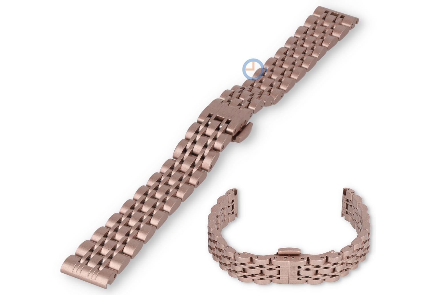 14mm Rolex Jubilee horlogeband - roze staal