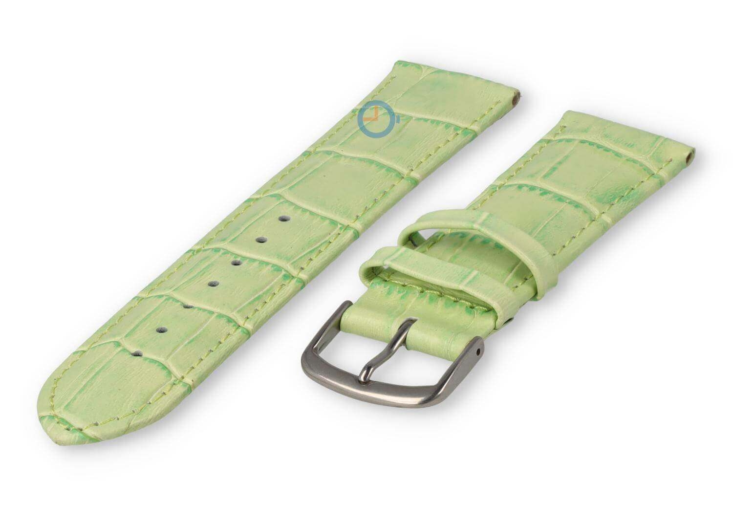 Licht opgevuld horlogebandje - 22mm - appelgroen