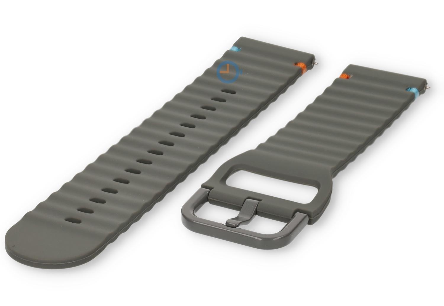Tuck under siliconen bandje: 22mm grey