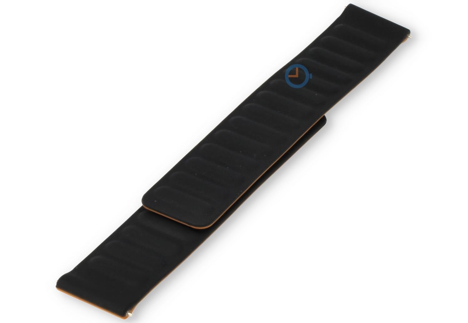 Horlogeband met magneet - 22mm - zwart
