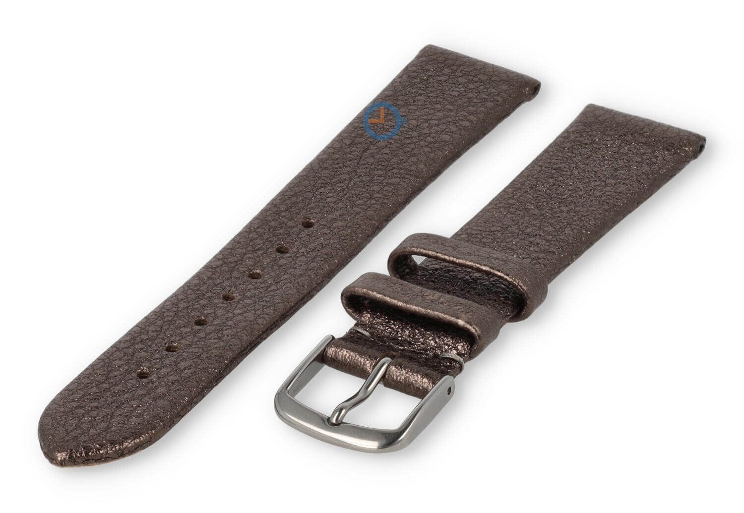 Naadloze horlogeband 18mm - brons met glans