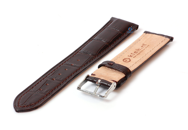Horlogeband voor Seiko - 22mm - donkerbruin