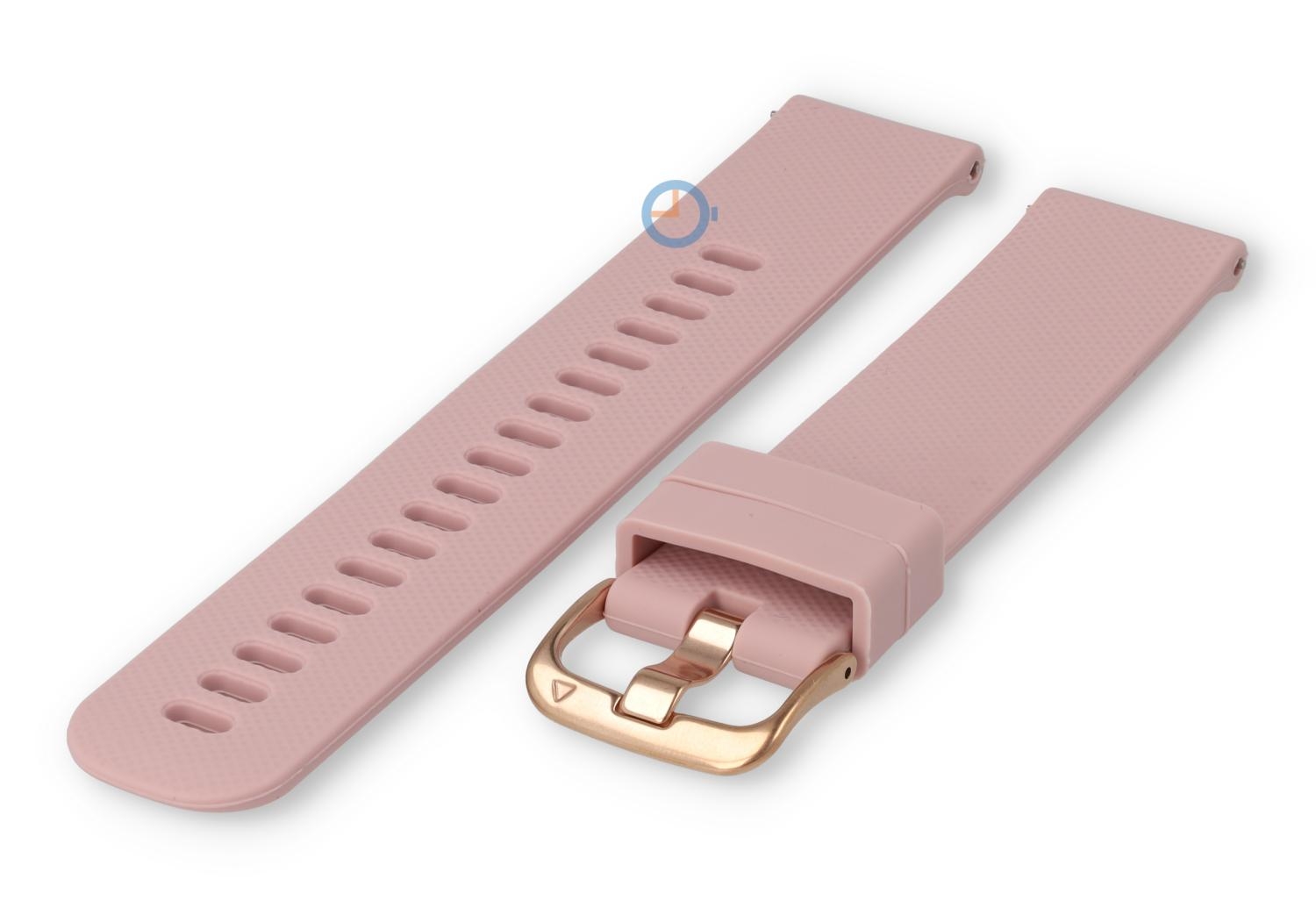 Siliconen sporthorloge band 20mm - babyroze