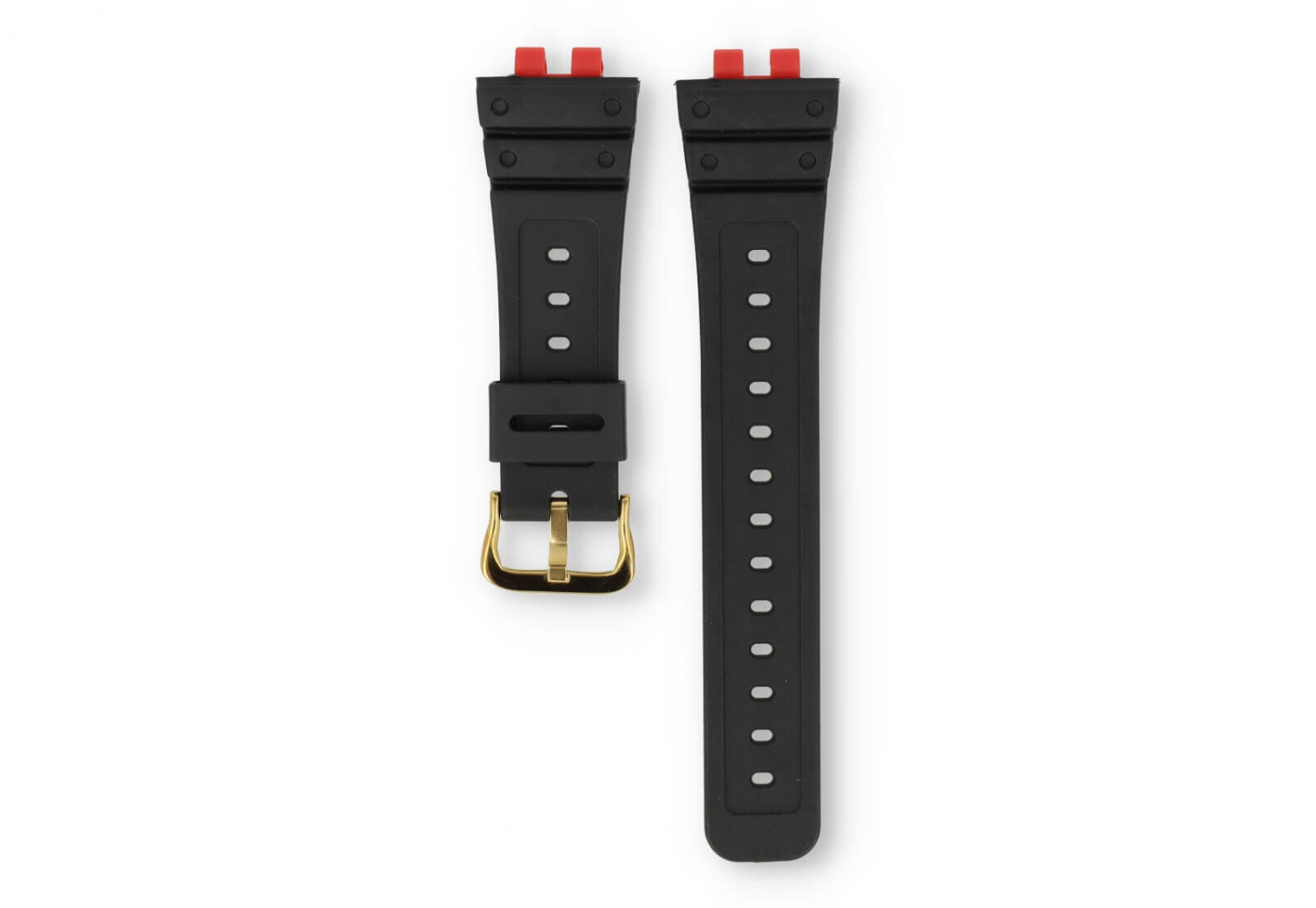 Casio G-Shock GMW-B5000 horlogeband rubber - zwart/goud
