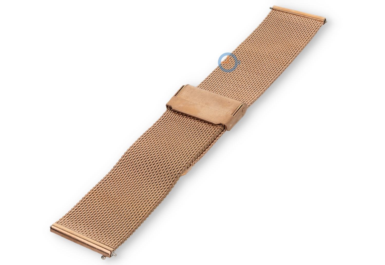 Milanees bandje met quick switch - 22mm - rose gold