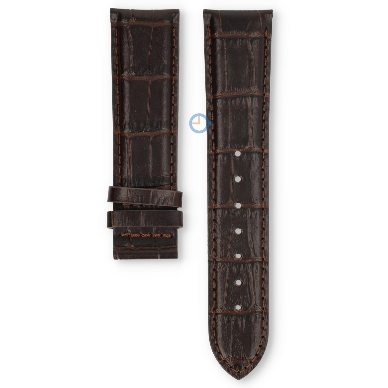 Edox Les Vauberts 40101 Horlogeband Bruin Croco