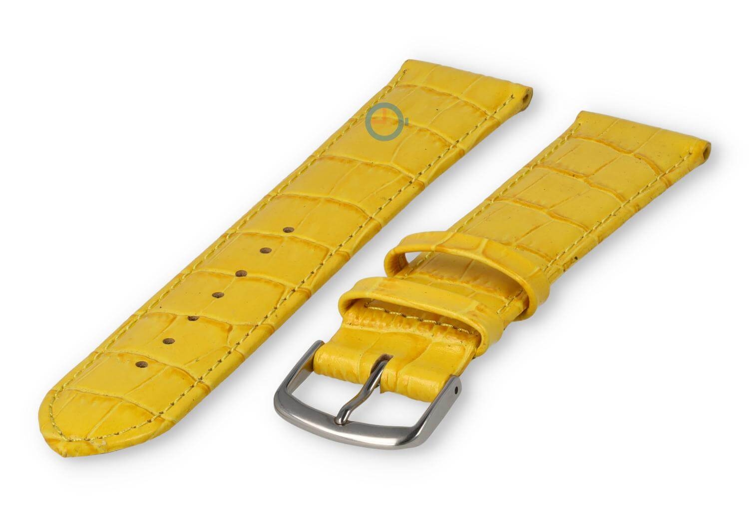 Licht opgevulde XL horlogeband - 22mm - geel