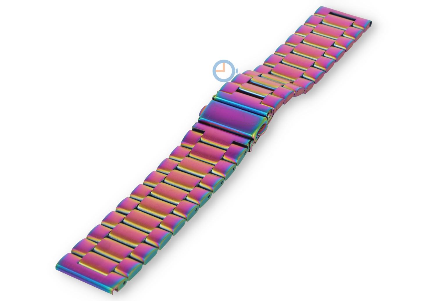 Horlogeband 22mm mat staal - olie
