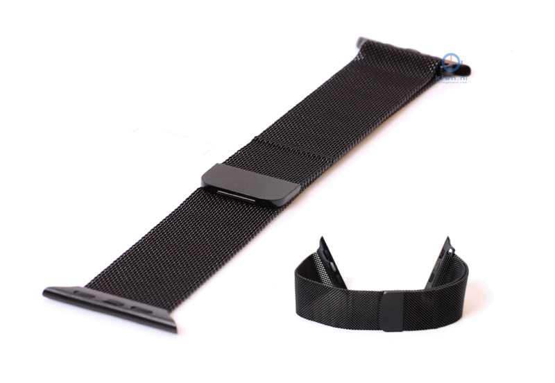 Apple watch horlogeband milanees zwart (38mm/40mm)