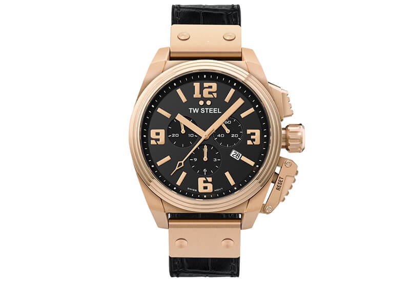 Horlogeband TW Steel TW1115 - Zwart