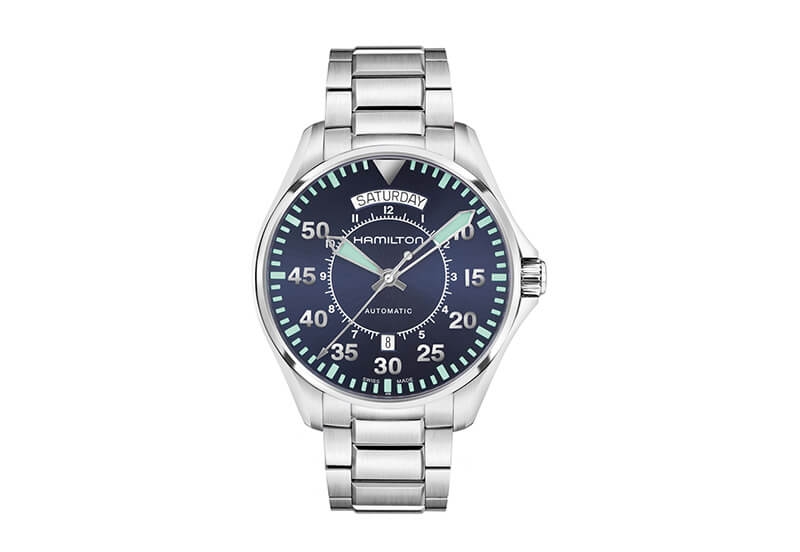 Hamilton horlogeband H64615145 - zilver staal