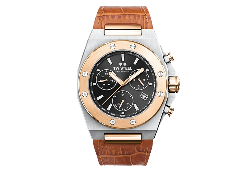 Horlogeband TW Steel CE4087 - Bruin