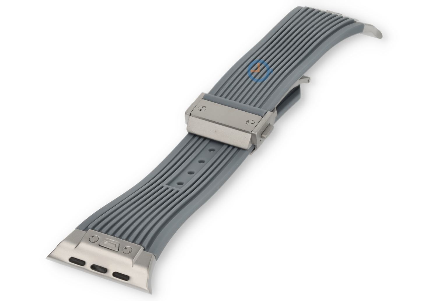 Hublot style bandje Apple Watch 45 - grey/silver