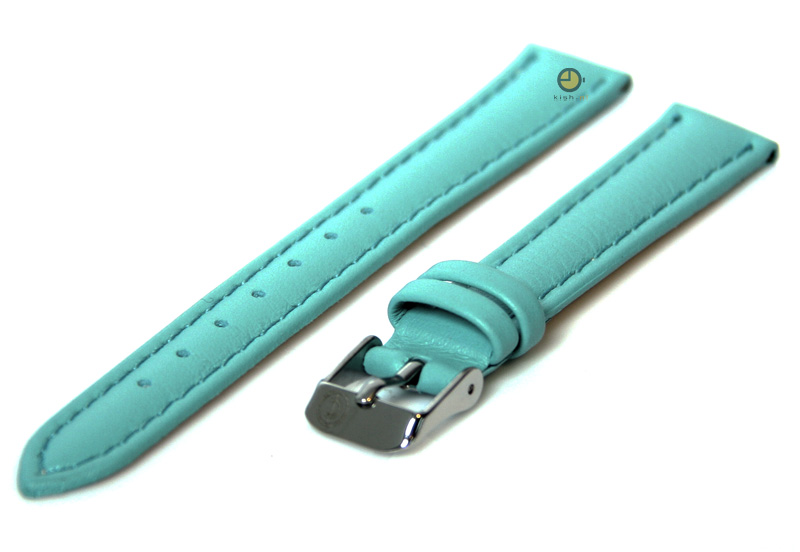 Horlogeband 16mm - Tiffany Blue leer