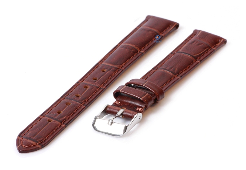 Klassiek 16mm horlogebandje bruin leer