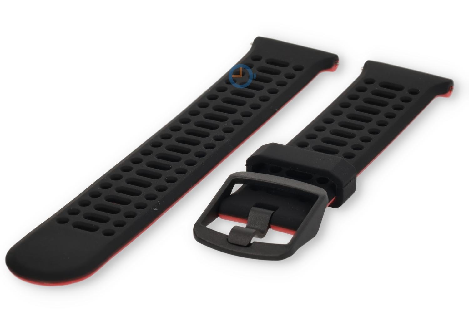 22mm horlogeband Polar Vantage M3 - zwart/rood