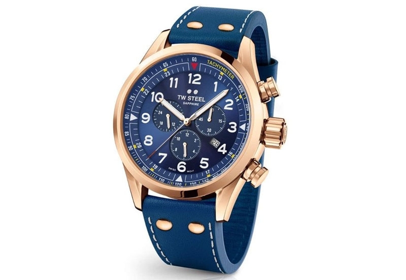 Horlogeband TW Steel SVS204 - Blauw