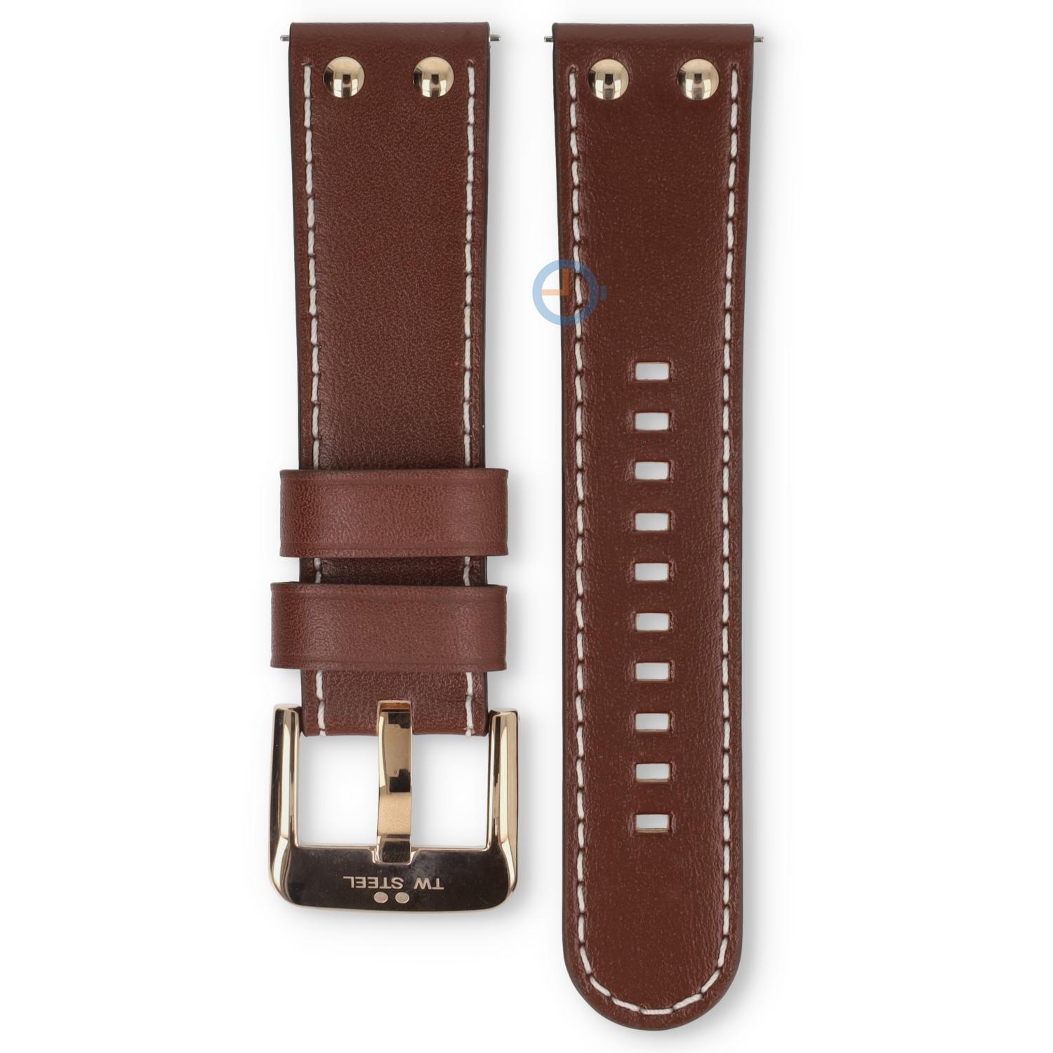 Horlogeband TW Steel SVS203 - Bruin