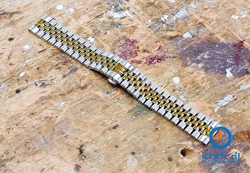 Calvin Klein horlogeband: 20mm bicolor gold steel