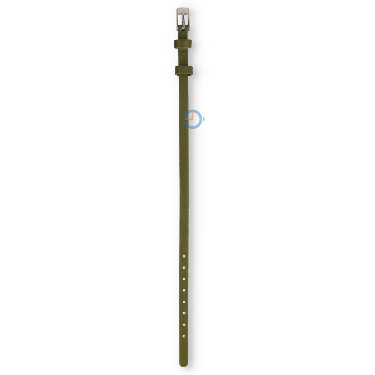 One-piece leren horlogeband - 6mm - avocado