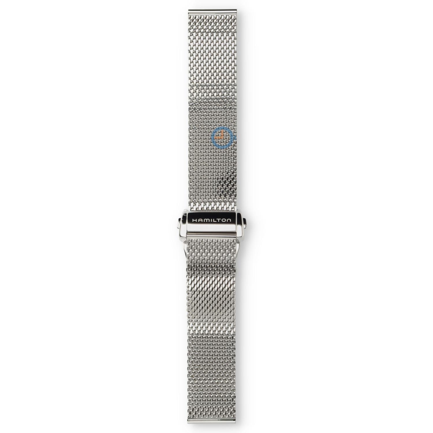 Hamilton horlogeband H38416141 - zilver staal