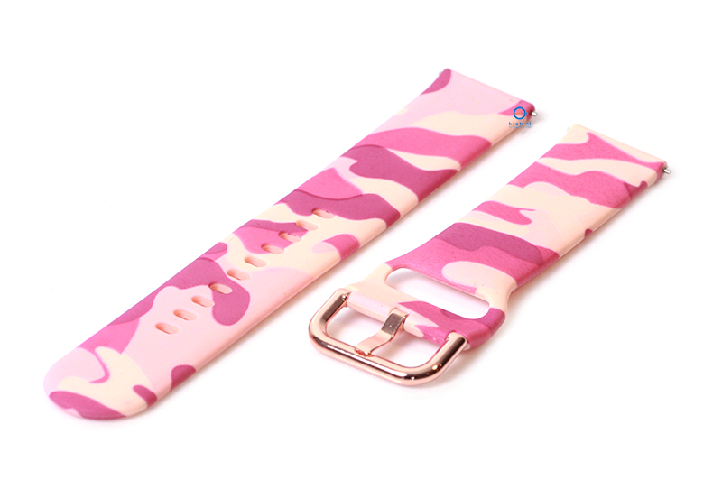Siliconen horlogeband 20mm armypink