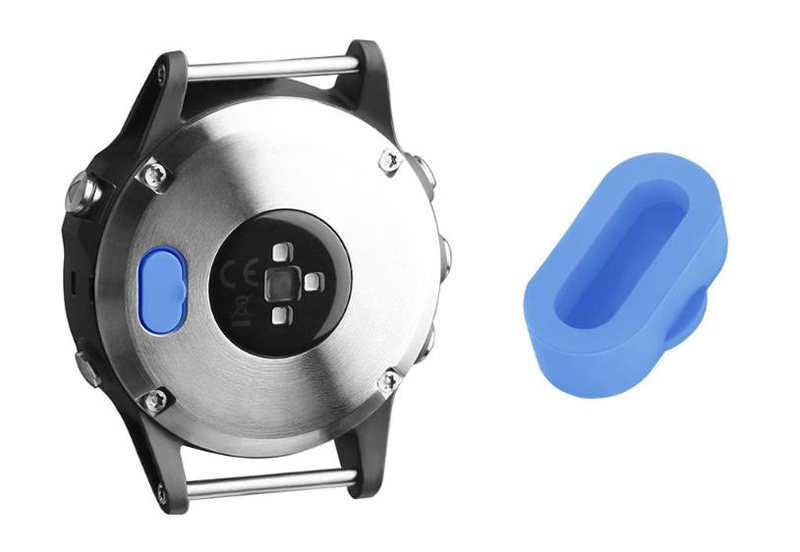 Garmin Fenix 5/6/7 stofplug siliconen blauw
