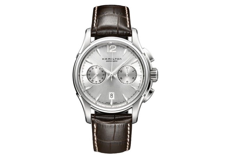 Hamilton horlogeband H32606855 - bruin leer