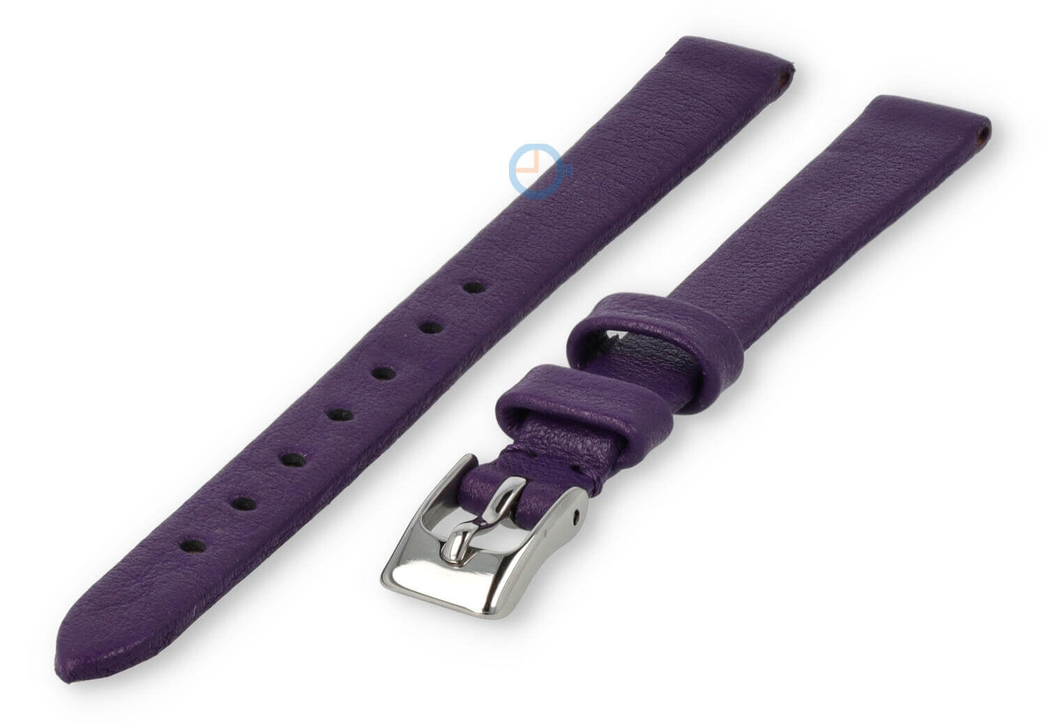 Naadloze en gladde horlogeband 10mm - aubergine