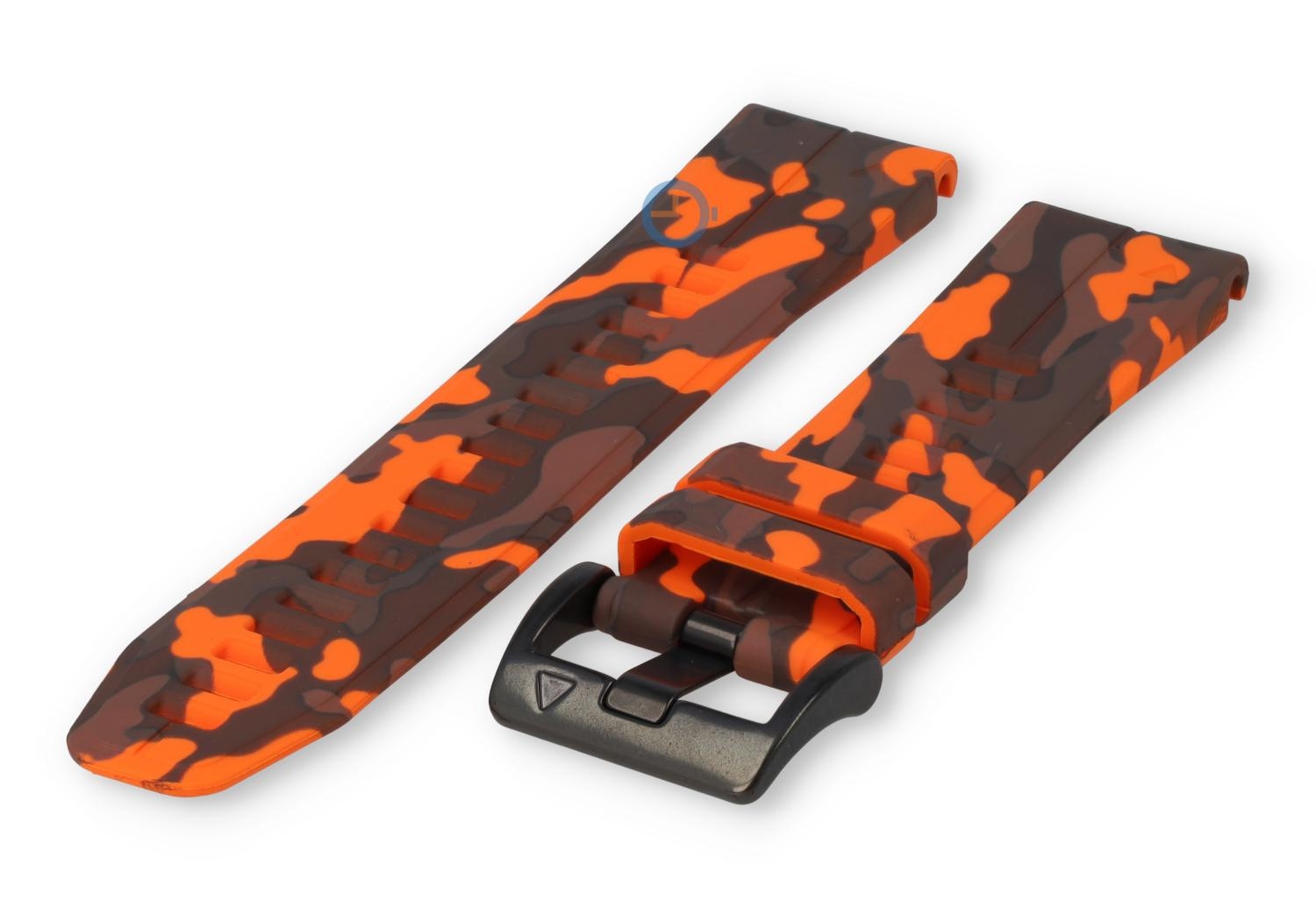 Quick Fit band Garmin Fenix 7 - legerprint - oranje