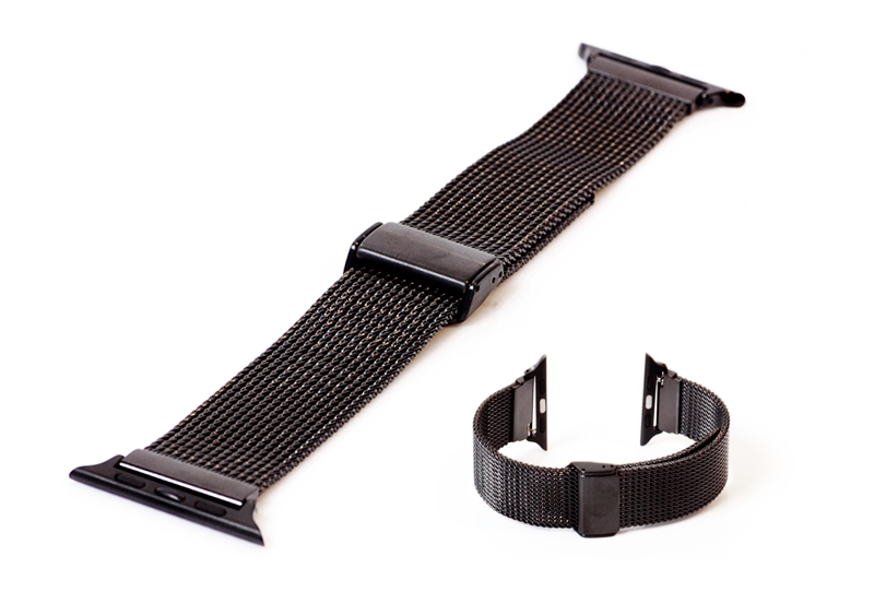 Apple watch 42/44mm horlogeband milanees - zwart