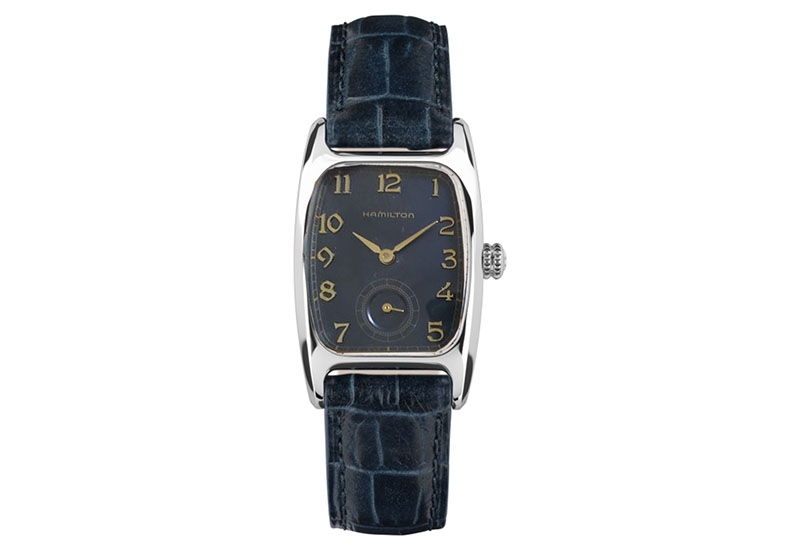 Hamilton horlogeband H13331643 - bruin leer